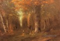La Forêt En Automne Réaliste peintre Gustave Courbet
